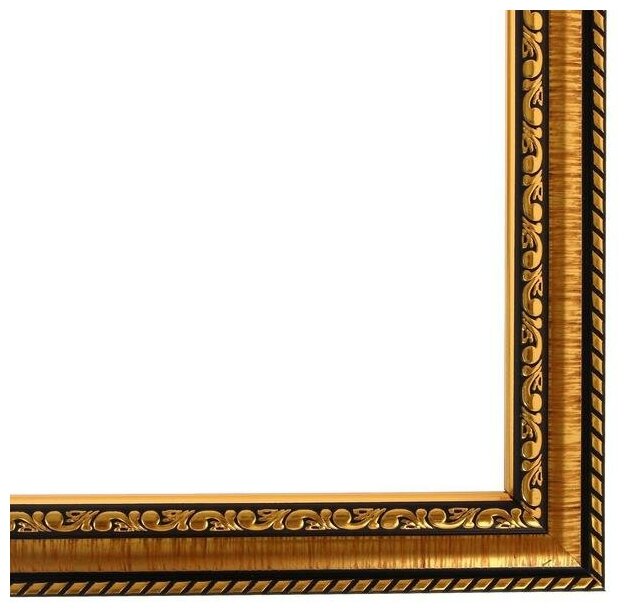 Рама для картин (зеркал) пластик 30*40*2.8 см, Calligrata 644813, золото 5090314