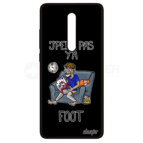 фото Необычный чехол на мобильный // xiaomi mi 9t pro // "не могу - смотрю футбол!" комикс картинка, utaupia, черный