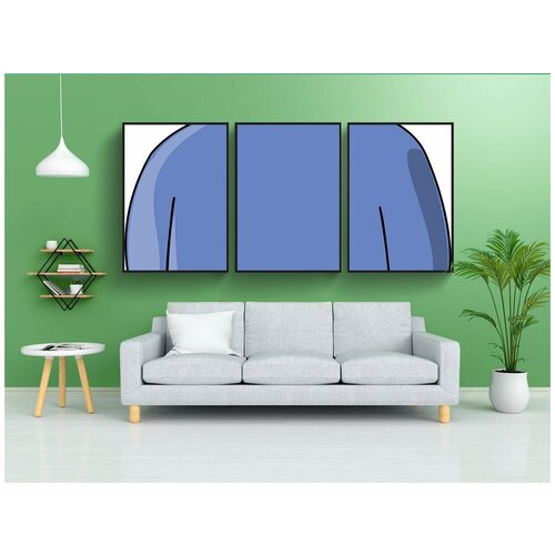 фото Набор модулных постеров для интерьера "пользователь, символ, приятель" 60x90 см. в тубусе, без рамки lotsprints