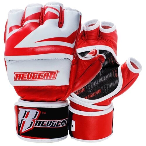 Перчатки для мма соревновательные DELUXE PRO MMA GLOVES, красные, M перчатки для мма тренировочные revgear mma training gloves красные m