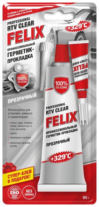 Герметик прокладка Felix прозрачный 85г