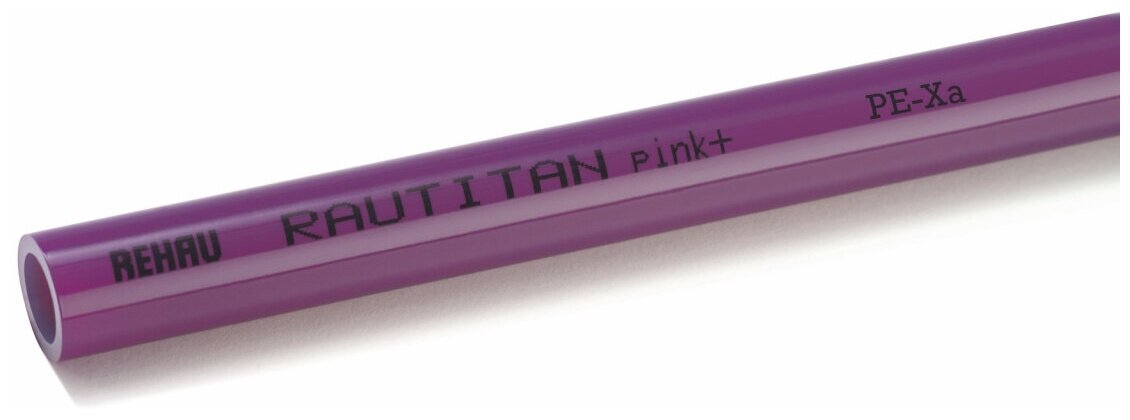 Труба из сшитого полиэтилена PE-Xa Rehau Rautitan Pink 25х3,5 мм PN10 (50 м) (11360623050)