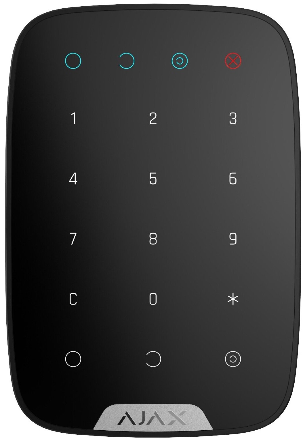 Ajax KeyPad Black Беспроводная клавиатура с сенсорными кнопками