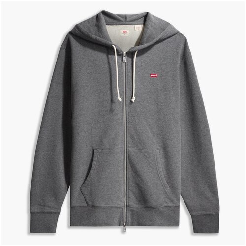 new autumn skeleton hoodies fashion hoodie men harajuku hoodie zip up hoodie vintage hoodie men street wear hip hop hoodies Толстовка Levi's THE ORIGINAL HM ZIP UP, размер L, серый