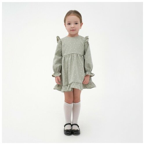 фото Платье детское kaftan "звездочки", р. 32 (110-116), мятный