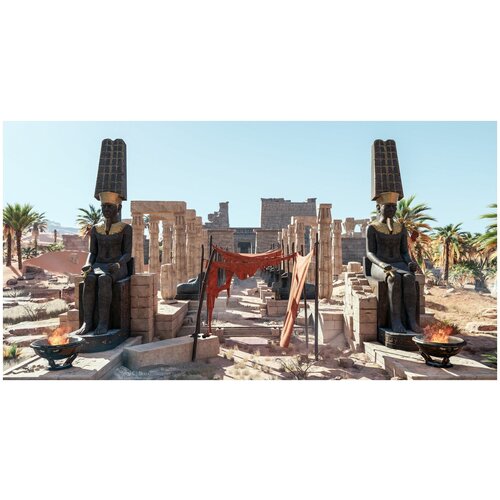Фотообои Уютная стена Древний Египет - пейзаж Ассасин Крид 520х270 см Виниловые Бесшовные (единым полотном)