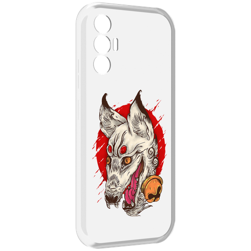 Чехол MyPads страшная собака для Tecno Pova 3 задняя-панель-накладка-бампер