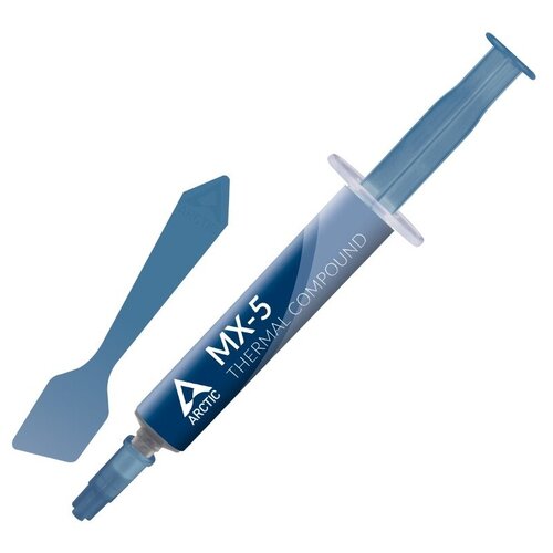 Термопаста Arctic MX-5 Thermal Compound 4g with Spatula ACTCP00046A термопаста arctic mx 5 actcp00044a 2gr with spatula 550 poise 3 2 g cmі 250 v mil blue