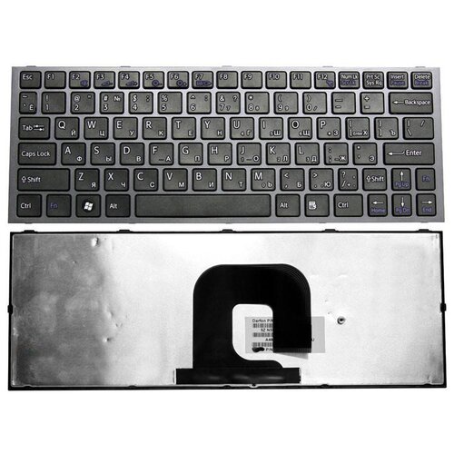 Клавиатура для ноутбука Sony Vaio NSK-SC2SW черная с серой рамкой 164000₽