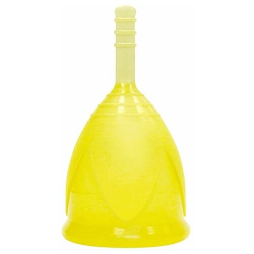 Желтая менструальная чаша размера L, Тюльпан, желтый