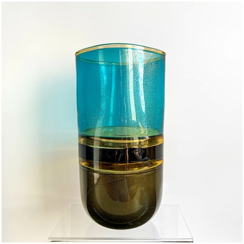 Ваза Formia Glass. Италия, муранское стекло, золото, 1990-2000 гг.