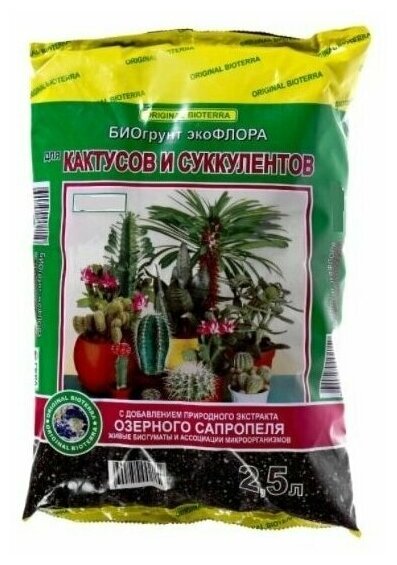 Грунт для кактусов и суккулентов 2.5 л 1 шт