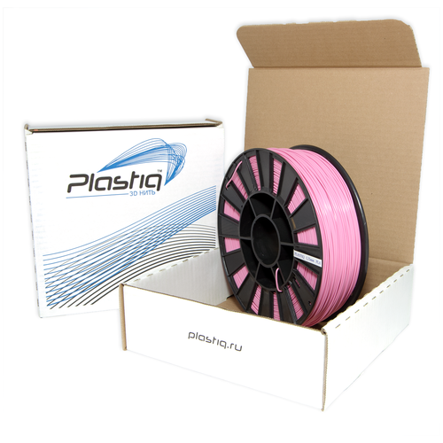 Пластик PLA для 3D принтера розовый Plastiq 1.75мм, 300 метров