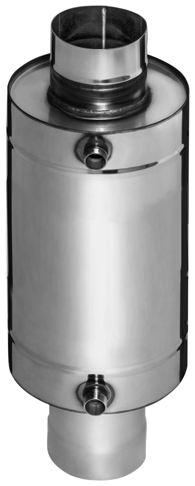 Бак на трубе "Комфорт" Ferrum 7 литров с водяным контуром Ф115 - фотография № 1