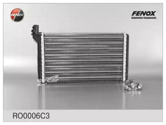 FENOX RO0006C3 Радиатор отопителя, печки ВАЗ 21102112 после 2003 г, 21702172 RO0006 O7 FENOX RO0006C3