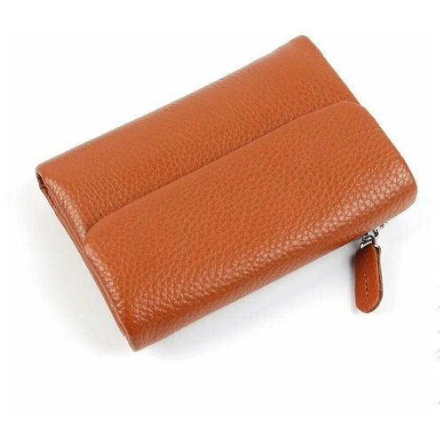 фото Маленький женский кожаный кошелек 3240 кэмл fuzi house