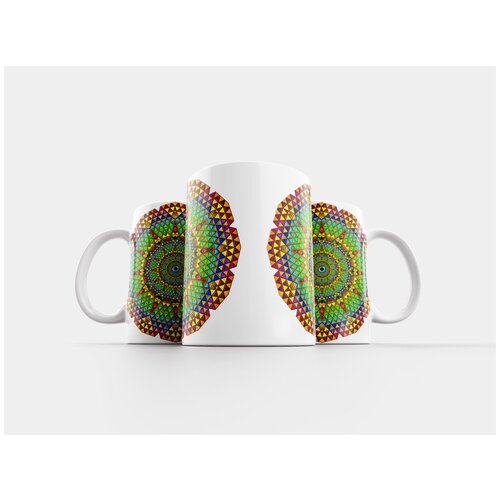 фото Кружка "кафельная плитка, изображение на заднем плане, графический" 320 мл lotsprints