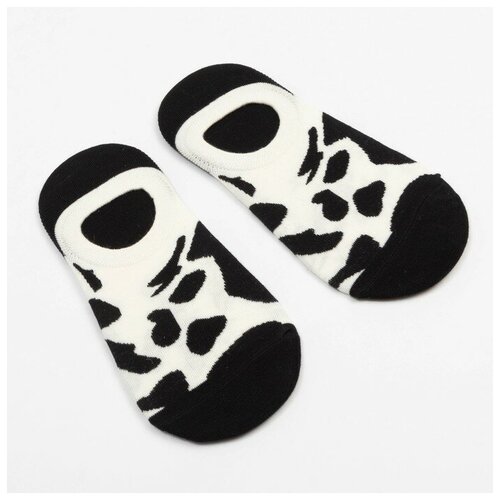 фото Носки minaku, размер 36/39, белый, черный