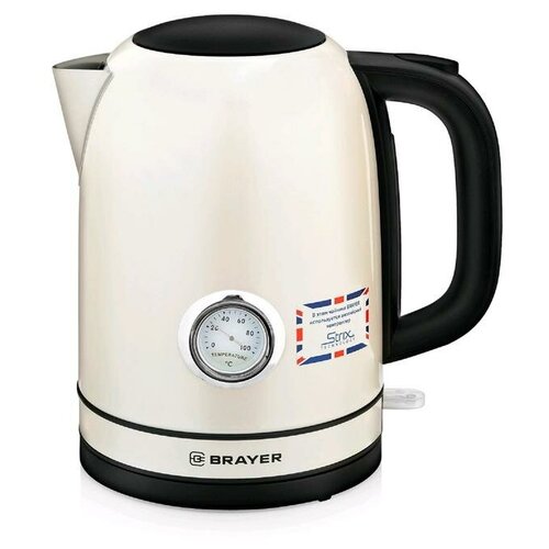 Чайник электрический BRAYER BR1005YE металл 17 л 2150 Вт термометр бежевый 541800₽