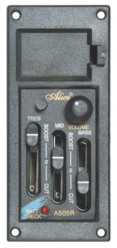 Эквалайзер со звукоснимателем для гитары Alice EQ-A505R