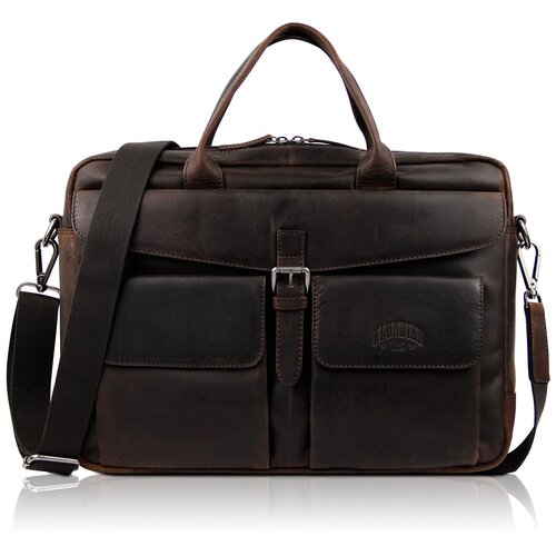 фото Сумка klondike digger carl, темно-коричневая, 42x30x9 см