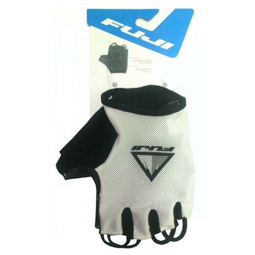 Велоперчатки Fuji с короткими пальцами белый цвет