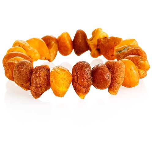 фото Amberholl браслет из натуральных необработанных самородков янтаря «капли»