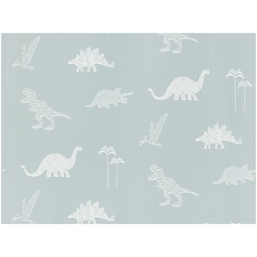 Декоративные обои винил на флизелиновой основе детские BN International Dinozoo Doodleedo 053х1005м 260гкв м 1 шт серыйсиний 4120₽