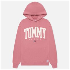 Мужская толстовка Tommy Jeans ABO Collegiate Hoodie розовый , Размер L