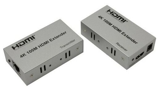 Orient переходник VE047, HDMI 4K extender Tx+Rx , активный удлинитель до 100 м по одной витой паре, HDMI 1.4b, 4K@30Hz 1080p@60Hz 3D, HDCP,