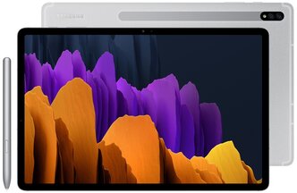 Планшет Samsung Galaxy Tab S7+ 12.4 SM-T970 (2020) RU, 6 ГБ/128 ГБ, Wi-Fi, серебро