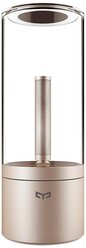 Ночник Yeelight Smart Atmosphere Candela Light светодиодный, 6.5 Вт, цвет арматуры: золотой, цвет плафона: бесцветный