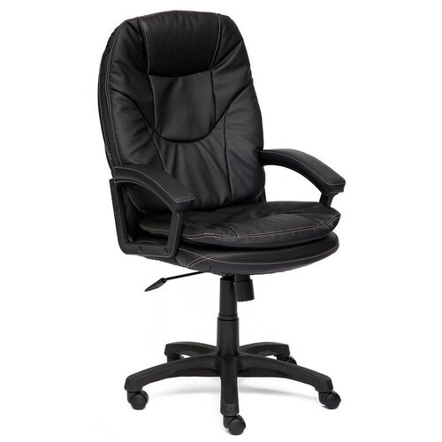 фото Кресло tetchair comfort кож/зам, черный, pu-c36-6