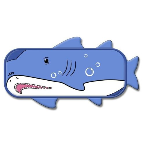 фото Пенал школьный без наполнения "акула", 21х8.5х5 см феникс+