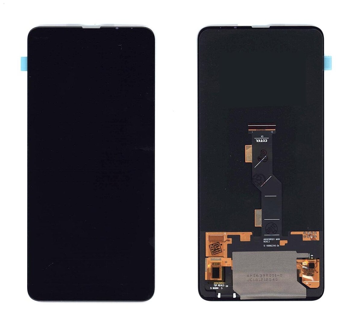 Дисплей (экран) в сборе с тачскрином для Xiaomi Mi Mix 3 черный (OLED) / 2240x1080