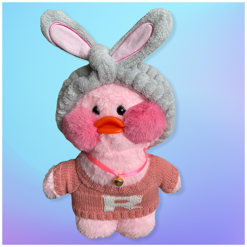 фото Мягкая игрушка уточка lalafunfun duck цвет розовый panawealth inter holdings
