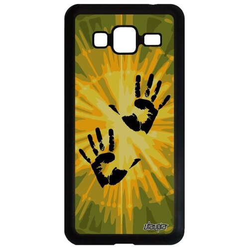 фото Противоударный чехол на телефон // galaxy j3 2016 // "отпечаток ладони" радуга дизайн, utaupia, желтый
