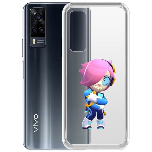 Чехол-накладка Clear Case Brawl Stars-Колетт Навигатор для Vivo Y31