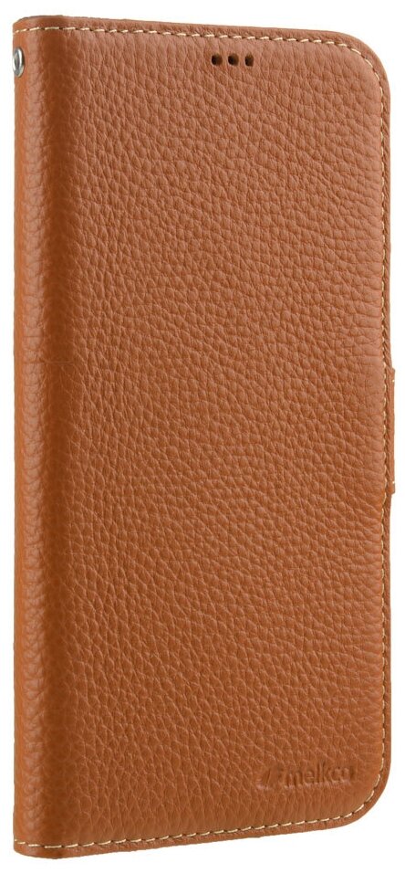 Кожаный чехол книжка Melkco для Apple iPhone 12/12 Pro (6.1") - Wallet Book Type, коричневый