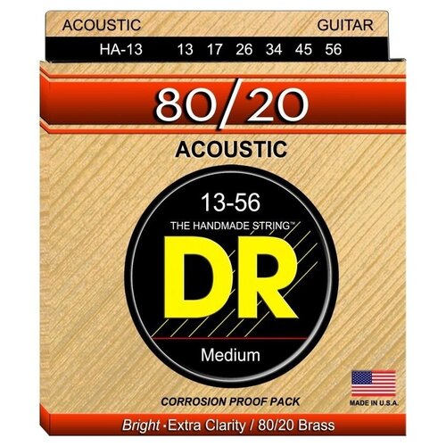 Струны для акустической гитары DR String HA-13 струны для акустической гитары dr string rda 13