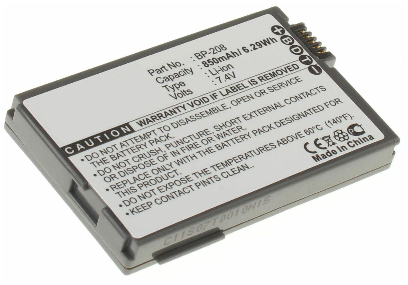 Аккумуляторная батарея iBatt 850mAh для Canon MVX430