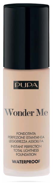 Pupa Тональный флюид Wonder Me Fluid Waterproof Foundation, 30 мл, оттенок: 010 porcelain neutral, 1 шт.