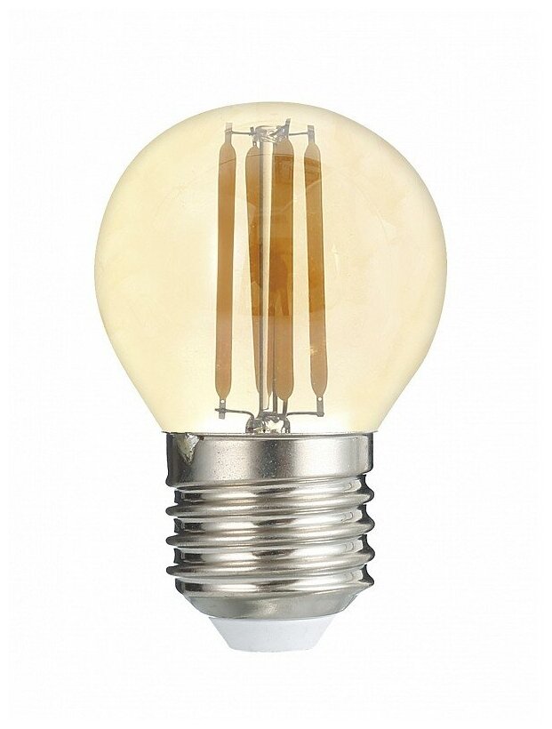 Светодиодная лампа шар PLED OMNI G45 6w E27 3000K Gold 230/50 Jazzway, цена за 1 шт.