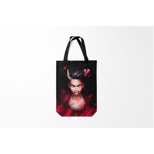 фото Сумка-шоппер / 31х42 см / аниме / клинок рассекающий демонов незуко демон burnettie
