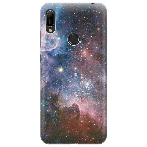 фото Cиликоновый прозрачный чехол artcolor для honor 8a / huawei y6 (2019) с принтом "космос" re:pa