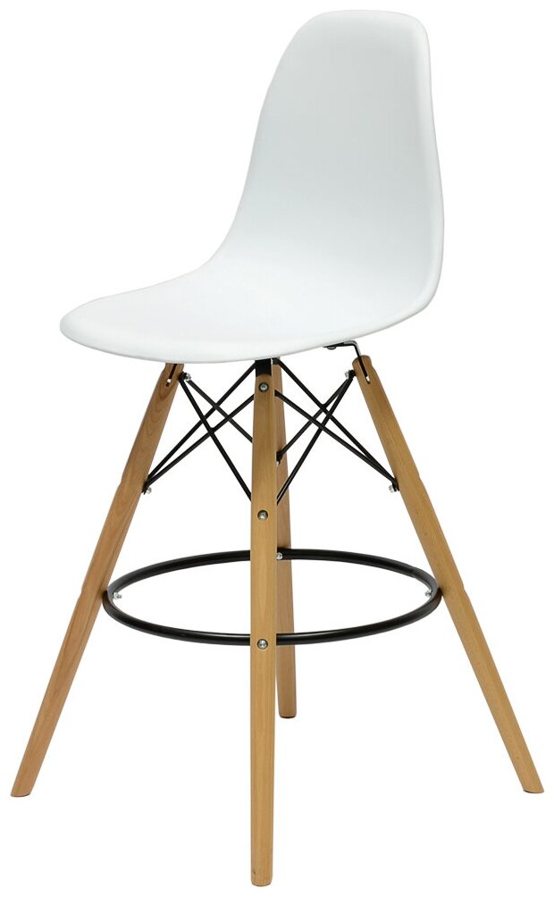 Барный стул Barneo N-11 LongMold белый, Eames style