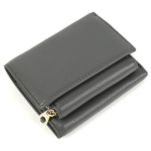 фото Маленький женский кожаный кошелек 6061 грей piove