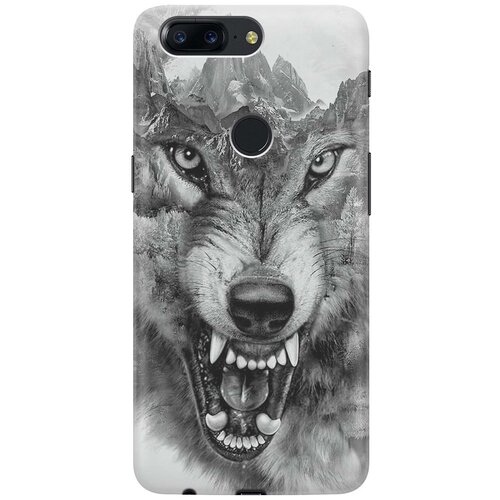 фото Re:pa накладка transparent для oneplus 5t с принтом "волк в горах"