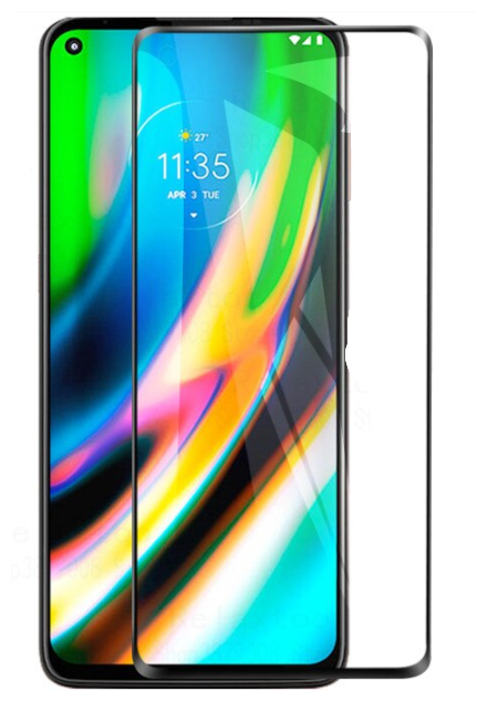 3D/5D защитное стекло MyPads для Moto G9 plus / Motorola Moto G9 Plus с закругленными изогнутыми краями которое полностью закрывает экран / дисплей по краям с олеофобным покрытием