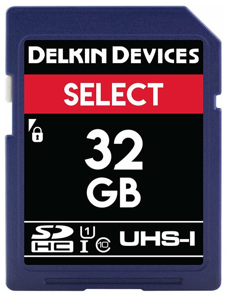 Карта памяти Delkin Devices Select SDHC 32GB UHS-I V10